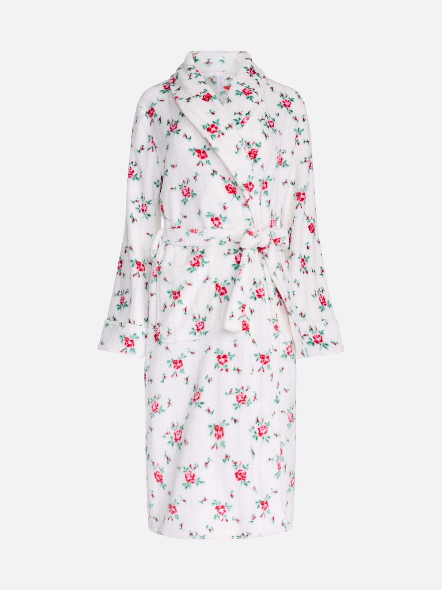 Joyspun Women's Plush Robe, Sizes S to 3X