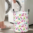 thumbnail image 6 of Uemuo Cute Flamingo Pattern Circular Laundry Hamper Basket with handles,Collapsible laundry basket,Large capacity laundry hamper,Laundry Organizer-, 6 of 8