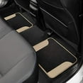 thumbnail image 6 of BDK MT202 Fresh Carpet Floor Mats for Car Sedan SUV Truck-Two Tone Color Design with PU Leather Trim Feature, Beige, 6 of 6