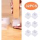 thumbnail image 1 of 32 PCS Cubiertas de Goma Tapas para Pies de Mesa Pies de Muebles Transparentes Tapas para Extremos de Patas de Sillas, Protectores de Piso para Patas de Sillas Antideslizantes, Transparente, 1 of 5
