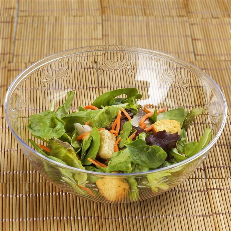 Efavormart 4 Pack Clear Round Disposable Serving Bowls 32Oz Plastic