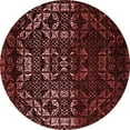 thumbnail image 1 of Ahgly Company Indoor Round Abstract Red Modern Area Rugs, 7' Round, 1 of 4