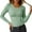 B-Light Green, variant on HNMKIU Womens Basic Long Sleeve T Shirts for Women Round Neck Slim Fit Solid Tee Casual Comfortable Top A-Green,M