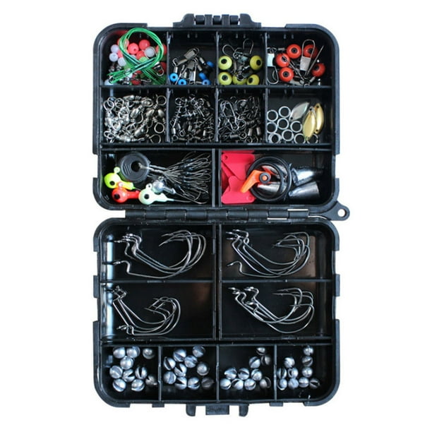 Juego de aparejos de pesca profesional Sonducket 187 piezas con caja