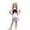 a-68Dark Purple18, variant on Girls Kids Adjustable Strap Bib Overall Skirt With Cream Colorful Candy Sprinkles Print A Line Loose Fit For Birthday Party Daily Summer Outings Stylish Skirts