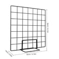 Shop Grid Display TABLZONE Metal Grid Panel Display Rack Black Desktop Organizer for ...