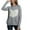 Gray, variant on Herrnalise Women's Knitted Crop Tops Woman Fashion Love Long Sleeves Round Neck Loose Tops Blouse Knitted Sweater Pullover Jumper Sweaters