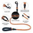 thumbnail image 3 of Wolfi Set De 2 Correas Para Perro De 1.5 M Con Plato Plegabl Color Negro y Naranja, 3 of 6