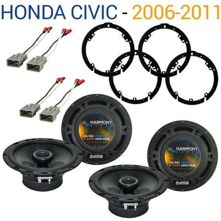 Net Package - Honda Civic 2006-2011 Factory Speaker Replacement Harmony (2) R65 Package New
