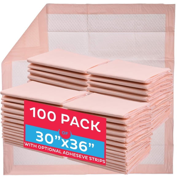 Almohadillas desechables A World of Deals, 76 x 91 cm, 100 unidades por funda