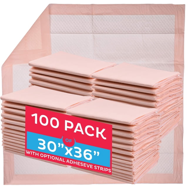 Almohadillas desechables A World of Deals, 76 x 91 cm, 100 unidades por funda