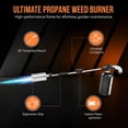 thumbnail image 6 of Propane Torch Weed Burner 45,000 BTU, Heavy Duty Weed Torch Propane Burner with 30 Inch Curved Handle, Flame Thrower for Weeds, Ice Melting, Fire Starter(Propane Tank Not Included), 6 of 9