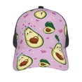 thumbnail image 3 of Disketp Different Avocados Print Trucker Hat Men Women - Mesh Baseball SnapBack Cap, 3 of 7