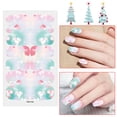 thumbnail image 2 of Renxiaooo Nail Stickers Pink Style Full Wraps Polish Stickers Self-Ashesive Nail Sticker Sets For Women Girls Color Street Glitter Nail Strips, 2 of 7