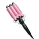thumbnail image 1 of Rizador de pelo de cerámica de 3 barriles triples Curling Salon Styler Crimper Wave Waver Iron - Rosa 25 mm Kuyhfg Sin marca, 1 of 3