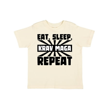 

Inktastic Eat Sleep Krav Maga Repeat Gift Toddler Boy or Toddler Girl T-Shirt