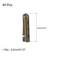 thumbnail image 2 of Uxcell 40Pack 3.2x16mm Metal Shoelace Tips Open Mouth Shoelace Repair Cords End Tips Bronze, 2 of 6