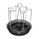 thumbnail image 4 of Soporte para secar tazas, organizador de vasos de vidrio con bandeja de drenaje, soporte antideslizante para tazas de té, estante para botellas, B Plata, 4 of 9