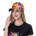 thumbnail image 5 of Honeii Colorful Plastic Blocks Pattern Print Hat, Women's Baseball Hat Unisex Fit, Baseball Cap,Adjustable One Size, 5 of 6