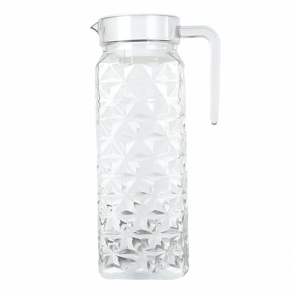 ACDANC Premium Beverage Pitcher with Lid - 2Qt Bpa-Free Plastic Pitcher for Iced Tea,Lemonade & Cold Brew,Shatterproof Outdoor Drink Dispenser with Ergonomic Handle