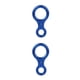 thumbnail image 3 of Soidarity Escalada Descendente Cuesta abajo Camping Senderismo Rescate al aire libre Ocho anillos Aleación de aluminio Gancho de seguridad portátil Azul 2piezas Soidarity CBP213753, 3 of 5