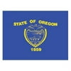 Oregon Flag Nylon Rectangular Canvas Heading Brass Grommets 3ft x 5ft