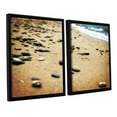 thumbnail image 2 of ArtWall Kevin Calkins "Pebbles and Waves" 2-Piece Floater Framed Canvas Set, 2 of 2