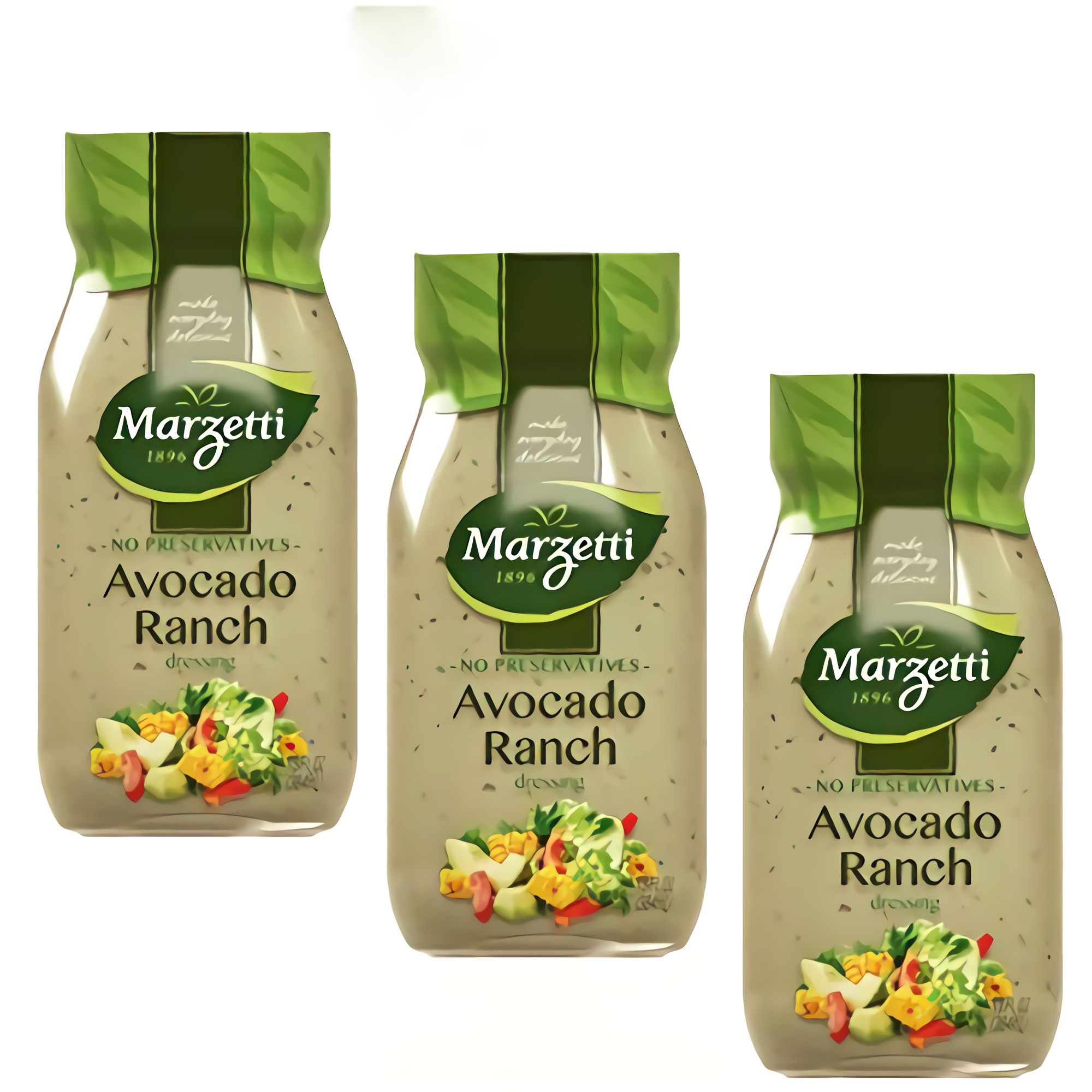 Marzetti Avocado Ranch Dressing, 13 oz Pack of 3