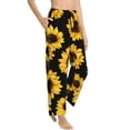 thumbnail image 2 of Kll Womens Sunflower 6 Print Pajama Pants Soft Pajama Bottoms For Women Cozy Lounge Pants, 2 of 9