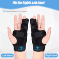thumbnail image 3 of Boxer Fracture Metacarpal Splint, Adjustable Pinky Finger Brace Metacarpal Splint Hand Brace Straightening for Trigger Finger, Injury, Fracture, Broken, Tendonitis (Large), 3 of 5