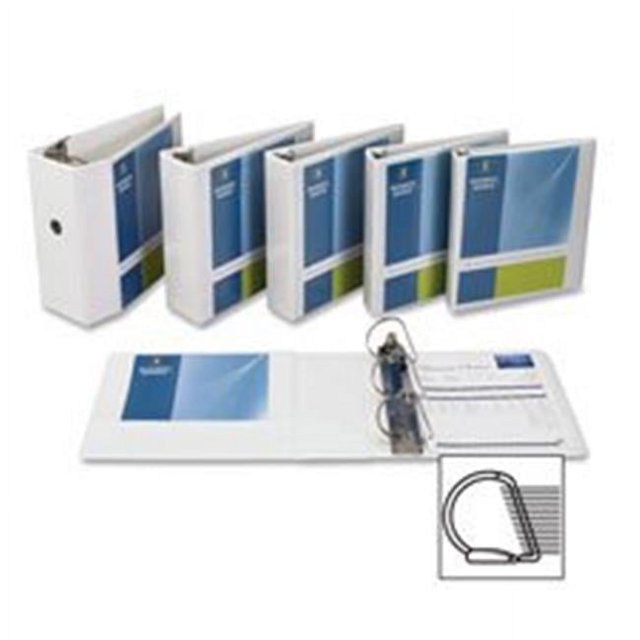 Business Source BSN28440BD 1 in. Basic D Ring White View Binders - White