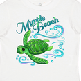 thumbnail image 4 of Inktastic Myrtle Beach Cute Sea Turtle with Waves and Bubbles Boys or Girls Toddler T-Shirt, 4 of 5