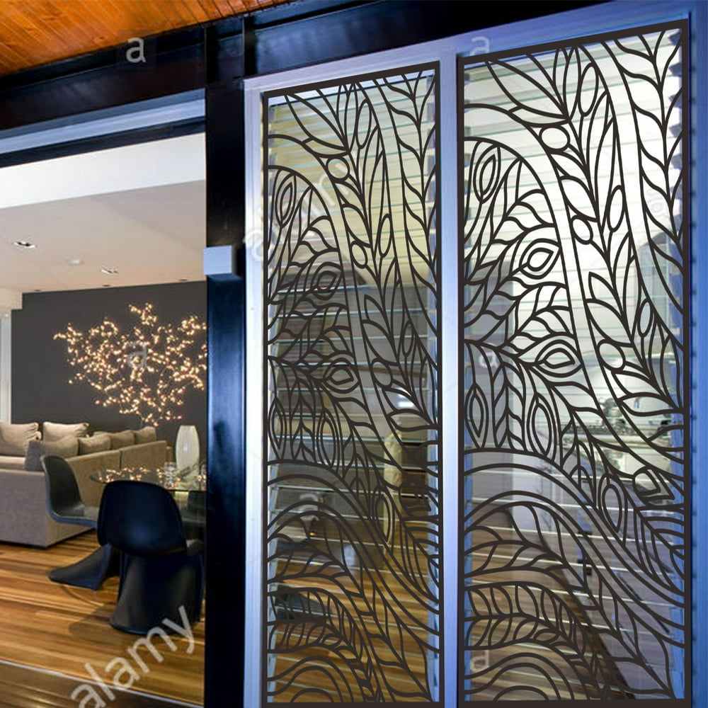 Metal Privacy Screen Fence, Metal Tree Metal Wall Art, Outdoor Indoor
