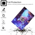thumbnail image 2 of Allytech Case for All-New Kindle Fire HD 8 inch 10th Generation 2020 Release, PU Leather Stand Flip Cover with Card Slots Auto Sleep Wake for Fire HD 8 Plus 2020/Fire HD 8 2020, Galaxy Cat, 2 of 6