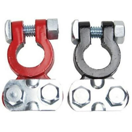 Replacement Lead Kit - 2PK Lead Based Top Post Replacement Battery Terminal Kit Includes A Red +
