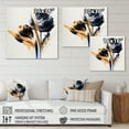 thumbnail image 4 of Designart Roses Flow Flower On Abstract Fusion III Canvas Wall Art, 4 of 5