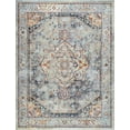 thumbnail image 3 of Bliss Rugs Vintage Oriental Area Rug, Medallion Indoor Rugs for Living Room, Dining Room, Bedroom | Gray, 8' x 10' (7'10''x10'3''), 3 of 9