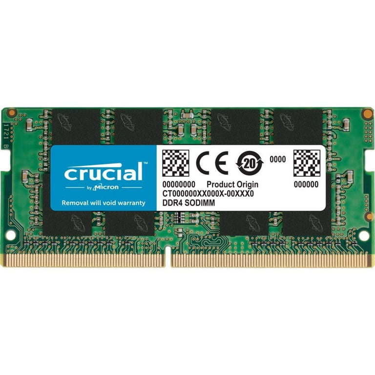 Crucial 8GB DDR4 3200 (PC4 25600) RAM, 260-Pin SO-DIMM Crucial 8GB DDR4 3200 (PC4 25600) RAM, 260-Pin SO-DIMM