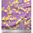 thumbnail image 1 of Soimoi Poly Georgette Fabric Buttercup Floral Decor Fabric Printed Yard 42 Inch Wide, 1 of 1