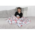 thumbnail image 5 of Serafina Home Christmas Holiday Throw Blanket: Soft Cute Winter Penguins with Presents Snuggle Accent for Couch, Chair or Bed, 5 of 6