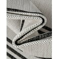 thumbnail image 3 of Unique Loom Outdoor Modern Collection Area Rug - Miranda (6' 1" x 9' Rectangle White and Black), 3 of 6