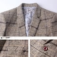 thumbnail image 4 of Mikilon Fine Check Woolen Men's Slim And Handsome Suit Top, 4 of 6