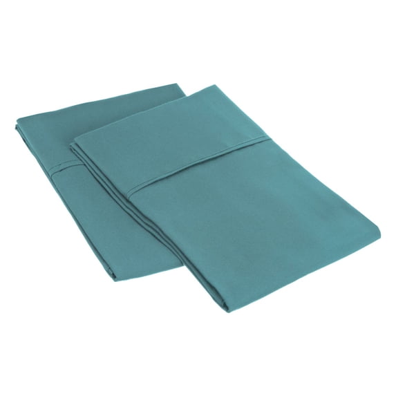 1500 Series Stnd Pillow Cases (Pair) Microfiber Stripe, Teal
