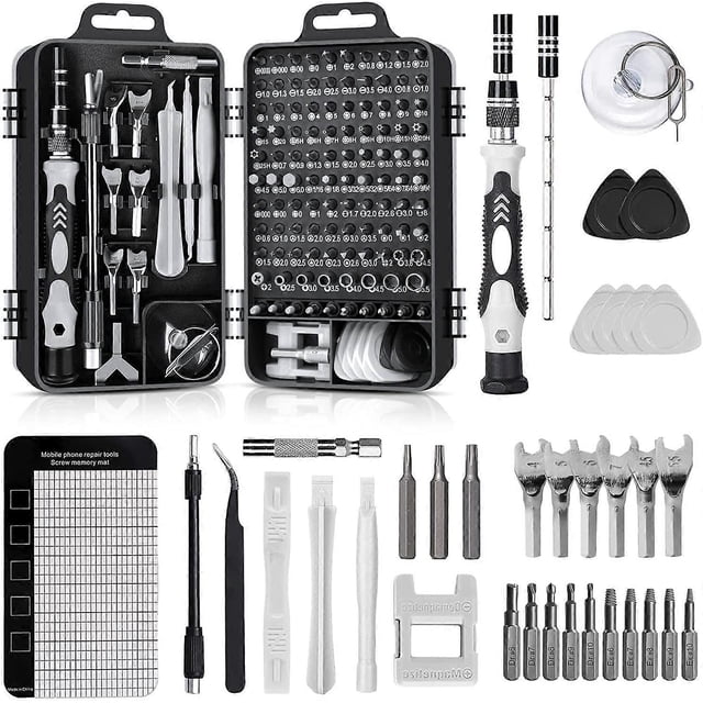 ZHAOCHENG Juego de destornilladores de precisión 138 en 1, caja pequeña, destornilladores para ordenador, desmontaje de ordenador portátil, MacBook, iPhone, reparación, gafas, bricolaje, reloj