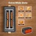 thumbnail image 5 of Mecity 4-Slice Toaster with Wide Slots & Digital Timer, Stainless Steel, Grey, 5 of 8