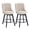 Performance Fabric in Linen Beige, variant on MINCETA Counter Stools,26" 360 Free Swivel Bar Stools,Modern Counter Height Upholstered Backrest Barstools with Button Tufted,Wooden Kitchen Stools Set of 2,Performance Fabric in Linen Beige