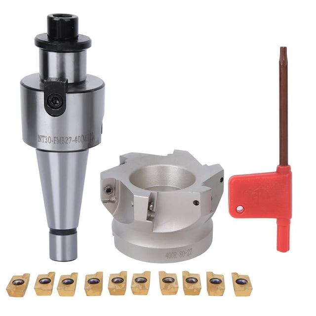 Sonew NT30-FMB27 Collet Chuck Holder+BAP400R-80-27 Cutter+APMT1604 Milling Inserts New