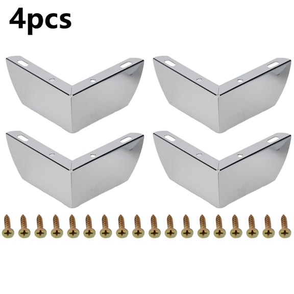 RichLink 4Pcs Furniture Legs Metal Gold Black Iron Sofa Feet for Table Bed Chair Desk Dresser Cabinet Support Furniture Hardware