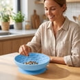 thumbnail image 5 of Dog Sculpted Piece Slow Feeder Small Dog Slow Feeder Sculpted Piece 6 Inch Silicone Slow Feeder Prevents Overeating Supports Healthy Digestion for Small Dogs Puppies Blue, 1 Pack, 5 of 5