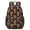 Mushroom and Star Black Pattern, variant on Mushroom and Snail Black Pattern 17" Waterproof Oxford School Backpacks for Teens, S-Shape Padded Straps, for School, Travel, Hiking, Camping